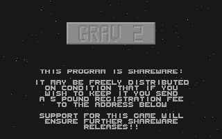 Grav II atari screenshot